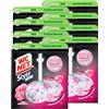Wc Net - Tavoletta Style Active, Detergente Igienizzante Solido per WC, Fragranza Pink Harmony, 8 Pezzi