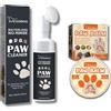 Seldara Confezione Pulitore per Zampe di Cane e Balsamo per Zampe, Ecologico, Naturale, Anche per Gatti (Spazzola + balsamo)