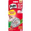 Pritt Flex Roller, Bianchetto a nastro per coprire ogni errore, Correttore a nastro riscrivibile, Cancellino a nastro per frasi e lettere singole, Confezione da 2 (4.2mmx10m)