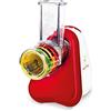 Moulinex DJ756G15 Fresh Express Plus grattugia elettrica, 5 funzioni Rosso, Bianco
