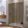 DEGHI Box doccia nicchia 140 cm saloon con vetro anticalcare bronzato e profilo cromo 195h - Lost