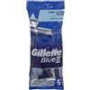 Gillette Blue II Chromium rasoio per un solo utilizzo 5 pz M