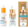 Garnier Kit Ambre Solaire con Gocce Viso Autoabbronzanti, Natural Bronzer, E Siero Viso Protettivo Invisibile, con SPF 50+, Super UV, Pelle Abbronzata, Idratata e Protetta, 30 ml + 30 ml