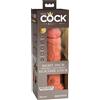 King Cock Elite 8 - vibratore realistico 20cm (naturale scuro)