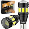 OBOLED W16W LED Lampadina CANBUS T15 921 912 12V 24V per Auto Retromarcia Freno Parcheggio Marcia Diurne Luci Posteriori Lampadine Bianco 2 pezzi