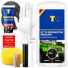 ATG Kit Riparazione Paraurti Auto Neri - Rimuovi Graffi Plastica con Stucco per Carrozzeria, Colorante Nero e 2 Dischi - Rinnova Plastiche Auto Esterne