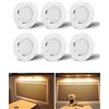 SUPAREE 6 Pezzi Luci LED Camper 12v Interno Faretti per Camper 12 Volt LED Faretti LED 12 Volt per Camper da Incasso 3000K 400LM 3.5W per Roulotte Furgone Barca Cucina