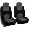 CGEAMDY Coprisedile Auto, Set Di Coprisedili E Copri Poggiatesta per Sedili Anteriori Auto, Set Coprisedili Anteriori E Posteriori Con Poggiatesta, Sedile Accessorio(Sedile Anteriore Grigio)