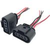 CGEAMDY 2 Pezzi Spina Del Cablaggio Della Bobina Di Accensione, Connettore Bobina Di Accensione Riparazione Cablaggio, Connettore a 4 Pin Bobina Di Accensione Auto, Ricambio per Auto 1J0973724