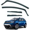 AirFlux Set di 4 deflettori d'aria compatibili con Dacia Duster MK2 2018 2019 2020 2021 2022 2023.
