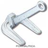 ANCORA HALL ZINCATA A FUOCO 2 / 3 / 4 / 6 / 8 / 10 KG. - BARCA GOMMONE