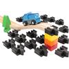 Locorico - 20 adattatori compatibili Brio Duplo per ferrovia in legno