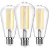 Ankey Lampadina LED E27,Lampadine Vintage Edison 10W (equivalenti a 100W), 4000K, Trasparente luce naturale- Pacco da 3 (Non dimmerabile)