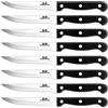 G.a HOMEFAVOR 8 Pezzi Coltelli Bistecca Seghettato, Coltelli Carne Acciaio Inox Coltelli da Tavola, Steak Knives Set for Home, Manico Ergonomico