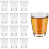 LPAMABA 12 Bicchierini Liquore da 32 ml/3 cl, Piccoli Bicchieri in Vetro, Bicchierini Shot a Base Spessa, Lavabili in Lavastoviglie, Bicchieri per Tequila Whisky, Gin, Vodka