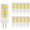 HUAMu Lampadina a LED G4, G4, 5 W, G4, 500 lumen, luce bianca calda, 3000 K, angolo di diffusione di 360 gradi, equivalente a lampade alogene da 50 W, AC/DC 12 V, non dimmerabile, senza sfarfallio,