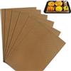 BNXF Confezione da 6 fogli lavabili in teflon, 30 x 40 cm, in silicone resistente al calore, tappetino da forno riutilizzabile in silicone, tappetini da forno riutilizzabili antiaderenti per pane,