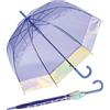 Esprit Ombrello Long AC Domeshape Copper Stripes, Shiny Border, 90 cm