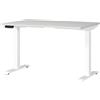 GERMANIA DIE MÖBELMACHER Germania Scrivania 7907-642, in grigio chiaro/bianco, regolabile in altezza, 120 x 120 x 80 cm (LxAxP)