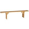 Biscottini - Panca In Legno Massello Di Tiglio Finitura Naturale Made In Italy L200xPR25xH50 - panca legno - dimensioni extra-large - legno massello - finitura naturale