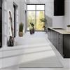 Elle Decor ation Pradesh - Tappeto di lana naturale, tessuto a mano ed ecologico, per soggiorno, camera da letto, sala da pranzo, corridoio, cucina, colore bianco naturale, 80 x 200 cm