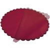 Decoraparty 50 Veli di Fata Bordeaux in Organza - Porta Confetti Borgogna Rotondi a Fiore per Cerimonia, Matrimonio, Nozze, Battesimo, Confettata - Diametro da 24 cm