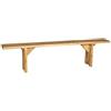 Biscottini - Panca In Legno Massello Di Tiglio Finitura Naturale Made In Italy L200xPR25xH50 - panca legno - personalizzabile - legno massello - finitura naturale