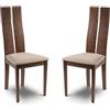 Julian Bowen, Set di 2 sedie da pranzo Cayman, noce