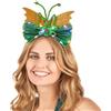 IYOU Fiocco Luminosa Fascia verde San Patrizio Led Cerchietti per capelli Tema Sirena Festa Costume Accessori per capelli per Donne