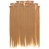 Prettyland statico-libero lunga 7 pezzi Clip-in Extension 50cm pezzo capelli lisci set di dei capelli - castano biondo BL30