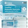 SUNKISS Trustplus Salviette Umidificate per Anziani, Salviettine 20 x 30 cm per Incontinenza per la Pulizia del Corpo con Aloe, profumato,200 Unità (4 Confezioni da 50)