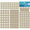 shinfly Set di 104 Feltrini Adesivi per Mobili Sedie, Sottosedie Feltro Adesivo, 3mm di Spessore, Antiscivolo, Feltrini per Sgabelli Sedie Tavoli, Beige