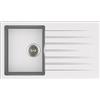 APELL PTPL861GW Lavello PIETRA PLUS PTPL861 In Bianco 860 X 500 H 200 Mm