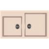 APELL PTPL862GO Lavello PIETRA PLUS PTPL862 - 860 X 500 H 205 Mm In Granito Avena