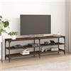 HETFTJN Mobile Porta TV, Mobiletto Basso Mobile Per Tv Mobile Camera Credenza Soggiorno Adatto per Cucina Ingresso Soggiorno Salotto Rovere Marrone 160x30x50 cm Legno Multistrato