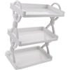 HAPINARY scaffale multiuso ripiano porta trucchi organizzatore vassoio per il trucco mensola scrivania desk shelf ripiani portaoggetti in plastica espositore Organizzatore di trucchi torta