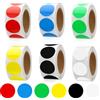 ZMDMAH 3000pcs Bollini Adesivi, Etichette Adesive Rotonde, Stickers Dots, Adesivi Colorati, Etichette Rotonde, Adesivi Rotondi per Casa Ufficio Scuola(Bianco, Nero, Rosso, Giallo, Verde, Blu)