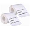 DINGYI 2 rotoli di etichette termiche compatibili con stampante M110/120, etichette bianche adesive impermeabili, carta termica per stampante 50x50mm per codici a barre, per uso commerciale, domestico