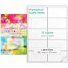 EVG Evergreen Goods™ - Etichette autoadesive pretagliate, formato A4, impermeabili, colore bianco opaco, 2 x 5 (10 per foglio), 100 etichette in totale, 10 fogli, stampabili a getto d'inchiostro e laser