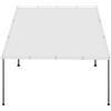 XUEQXUE Tenda a Vela Impermeabile Rettangolare 130 x 130 cm Protezione Dal Calore Protezione Solare Impermeabile Telo Ombra Tenda da Sole Vela Parasole per Esterno Giardino Terrazza, Bianco