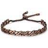 Rainso Bracciale per terapia magnetica tipo petalo in rame puro da donna, sollievo dal dolore per l'artrite, bracciale per terapia magnetica da donna in buona salute, confezione esclusiva.