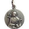 I G J Medaglietta Santa Caterina da Siena in Argento 925 millesimi - 925 Sterling Silver Saint Chaterine Medal