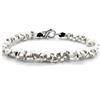 Spadarella Gioielli Spadarella bracciale unisex con dettagli in argento dal design particolare, misura dettagli 5 mm di spessore SPBR434 lunghezza 19 cm