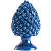BEVILACQUA PIGNA DECORATIVA, CERAMICA SICILIANA BLU, XXS - h 15 x L 10 cm