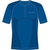 FALKE Warm Round Neck M S/S TS Filo Funzionale Asciugatura Rapida 1 Pezzo, Maglia Uomo, Blu (Space Blue 6116) Nuovo - Ecologico, XXL