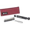 Granite Rocknroll TQ Torque Ratchet Bike Tool Kit Multifunzione per Bicicletta con 10 Punte per Strumenti e Asta di Estensione, Kit di Strumenti di Serraggio di Coppia Portatile per MTB (Rosso)