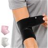 Bracoo Tutore Epicondilite Gomito Regolabile in Neoprene, Gomitiera per Epicondilite e Tendinite, Fascia Gomito Traspirante per Dolore Articolare, Uomo e Donna, Sport, ES10, Nero