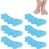 zoerbufan 6 Pezzi Separatore Dita Piede, Distanziatori Dita Piedi, Barelle in Gel per Dita del Piede Sovrapposte, Allargadita in Morbido Raddrizza Toe Spacer per Donne e Uomini, 0% BPA (Blu)