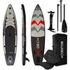 BOUDECH Stand Up Paddle Board Race - Tavola da SUP gonfiabile 315X70X15 cm con sediolino pagaia regolabile, cavigliera, gonfiatore, kit riparazione borsa trasporto idonea SUP agonistico. Peso Max 140kg