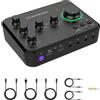 NearStream Mixer Audio per Registrazione, Streaming, Podcasting, Mini Mixer con Preamplificatore Pro,8 Canali, XLR, Alimentazione Phantom 48 V, Ingressi Line e DI, Bluetooth, per PC e Smartphone